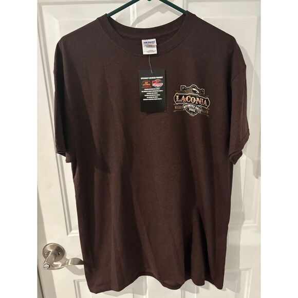 Other - Laconia  Brown Graphic T-Shirt Vintage Style Print New with‎ Tags